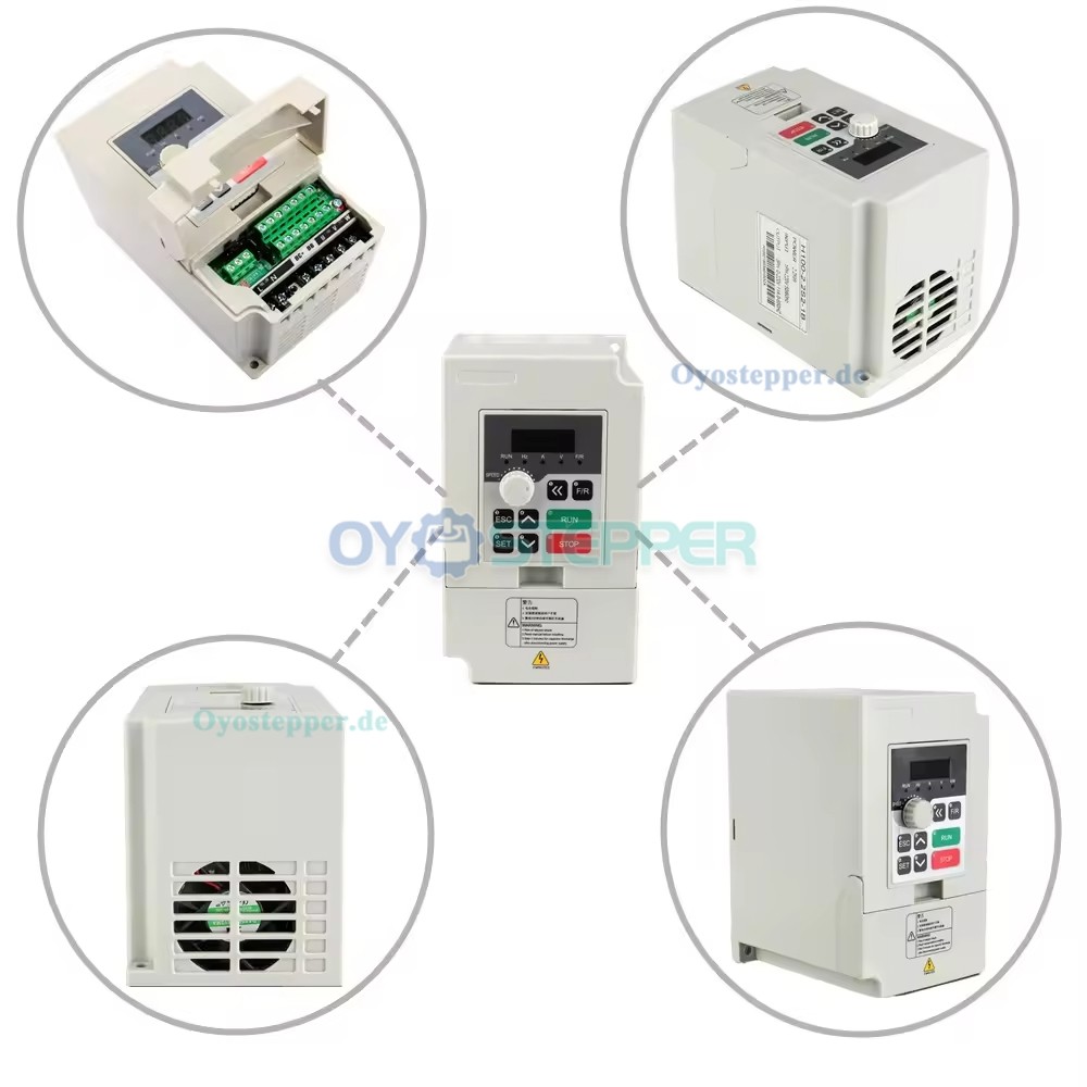 Frequenzumrichter 3,7kW 220V/380V zur Drehzahlregelung von CNC Spindeln